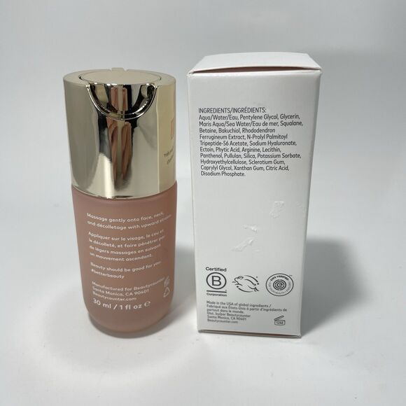 Beautycounter Countertime Tripeptide Radiance Serum 1 oz Full Size NEW in Box - Picture 2 of 4